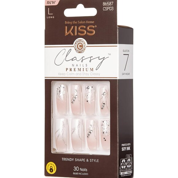 Kiss Classy Nails Scrunchie Long Length. Stunning Wedding Nails for Brides - 2 - Picture 6 of 6